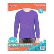 Adult Purple Long Sleeve Costume Shirt Top Small