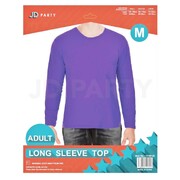 Adult Purple Long Sleeve Costume Shirt Top Medium