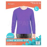 Adult Purple Long Sleeve Costume Shirt Top Large