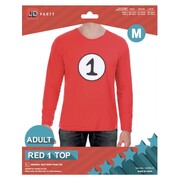 Adult Thing 1 Long Sleeve Costume Top Unisex Medium