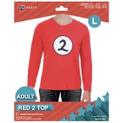 Adult Thing 2 Long Sleeve Costume Top Unisex Large