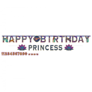 Disney Aladdin Customisable Giant Banner (3m) Pk 1 + Princess Banner (1.8m) 