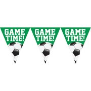 Soccer Game Time Pennant Flag Banner 3.65m