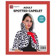 Adult Dalmatian Spotted Capelet Costume One Size