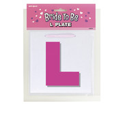 Bride to Be L Plate Pk 1 
