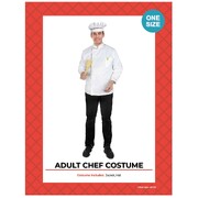 Adult Chef Jacket & Hat Costume One Size