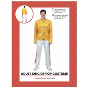 Adult Rockstar King Of Pop Costume L/XL