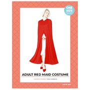 Adult Red Hand Maiden Costume One Size 