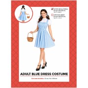Adult Blue Gingham Dress Costume XS/S | Pinafore Style