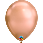 Chrome Rose Gold Latex Balloons (11in. / 30cm) Pk 25