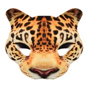 Leopard Chinless Face Mask | Realistic 3D Animal Costume Mask