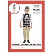 Child Grandpa Old Man Top & Pants Costume 6-9 Yrs