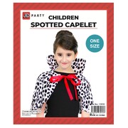 Child Dalmatian Spots Costume Capelet One Size