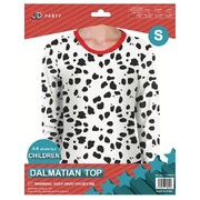 Child Dalmatian Costume Top Small 4-6 Yrs