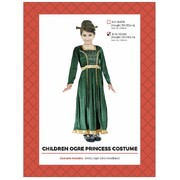 Child Green Ogre Princess Costume 10-12 Yrs