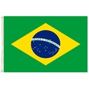 Brazil Fabric Flag with Eyelets 90 x 150cm Brazilian