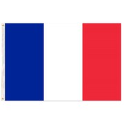 France Fabric Flag with Eyelets 90 x 150cm French