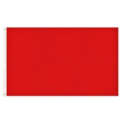 Red Flag 90x150cm 3x5ft | Eyelets | Safety Sports Supporter Costume Flag