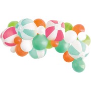 Colourful Latex & Beach Balls Balloon Arch Kit 25 Balloons & Tape