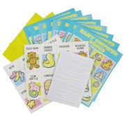 Baby Shower Game - Bingo For 8 Players (Baby Carriage) Pk 1 