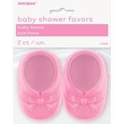 Baby Shower Favours - Pink Booties Pk2 