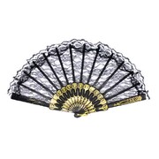 Black Lace Costume Party Hand Fan