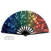 Jumbo Rainbow Printed Lights Collapsible Fan