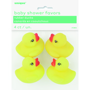 Rubber Ducks Party Favours Pk 4