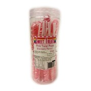 Pink & White Strawberry Twist Pops Lollipops 12g Pk 24