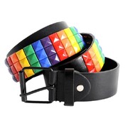 1980s Punk Rainbow Studded Belt 