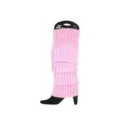 Adult 1980s Pastel Pink Leg Warmers 1 Pair | 80s Aerobics Costume