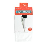 Adult White Pantihose Stockings One Size