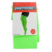 Adult Neon Green Pantihose Stockings One Size