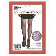 Black Fishnet Fine Weave Rhinestone Stockings One Size