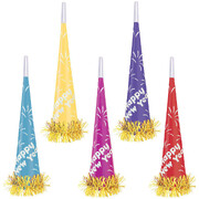 Assorted Giant Happy New Year 16" Foil Horn (Pk 1)