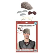 Brown Instant Grandpa Costume Accessory Kit