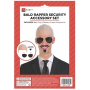 Instant Bald Rapper Security Costume Set