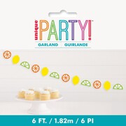 Citrus Fruit Paper Cutout Garland Banner 1.82m