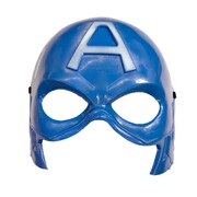 Adult Blue Superhero Face Mask Inspired Costume Accessory
