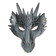 Deluxe Grey Costume Dragon Mask
