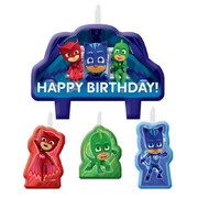 PJ Masks Moulded Candle Set Pk 4