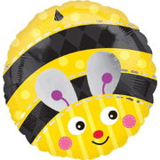 Cute Bumble Bee Foil Balloon (17in, 43cm)