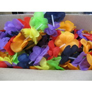Multicoloured Flower Leis 40in Pk 25