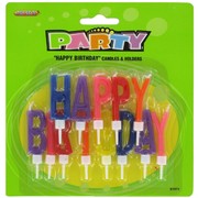 Candles Happy Birthday Letter Set Pk1 