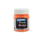 Orange Face and Body Paint 40ml Pk 1 