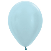 Satin Pearl Blue 12cm 5in Latex Balloons (Pk 50)