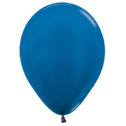 Metallic Royal Blue 12cm 5in Latex Balloons (Pk 50)
