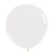 Crystal Clear Jumbo Latex Balloon 90cm Pk 2
