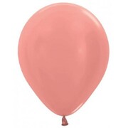 Metallic Pearl Rose Gold 30cm Latex Balloons Pk 25