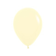 Pastel Matte Yellow 12cm 5in Latex Balloons (Pk 50)